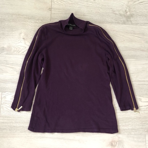 INC International Concepts Sweater Zipper Sleeves - Picture 9 of 16